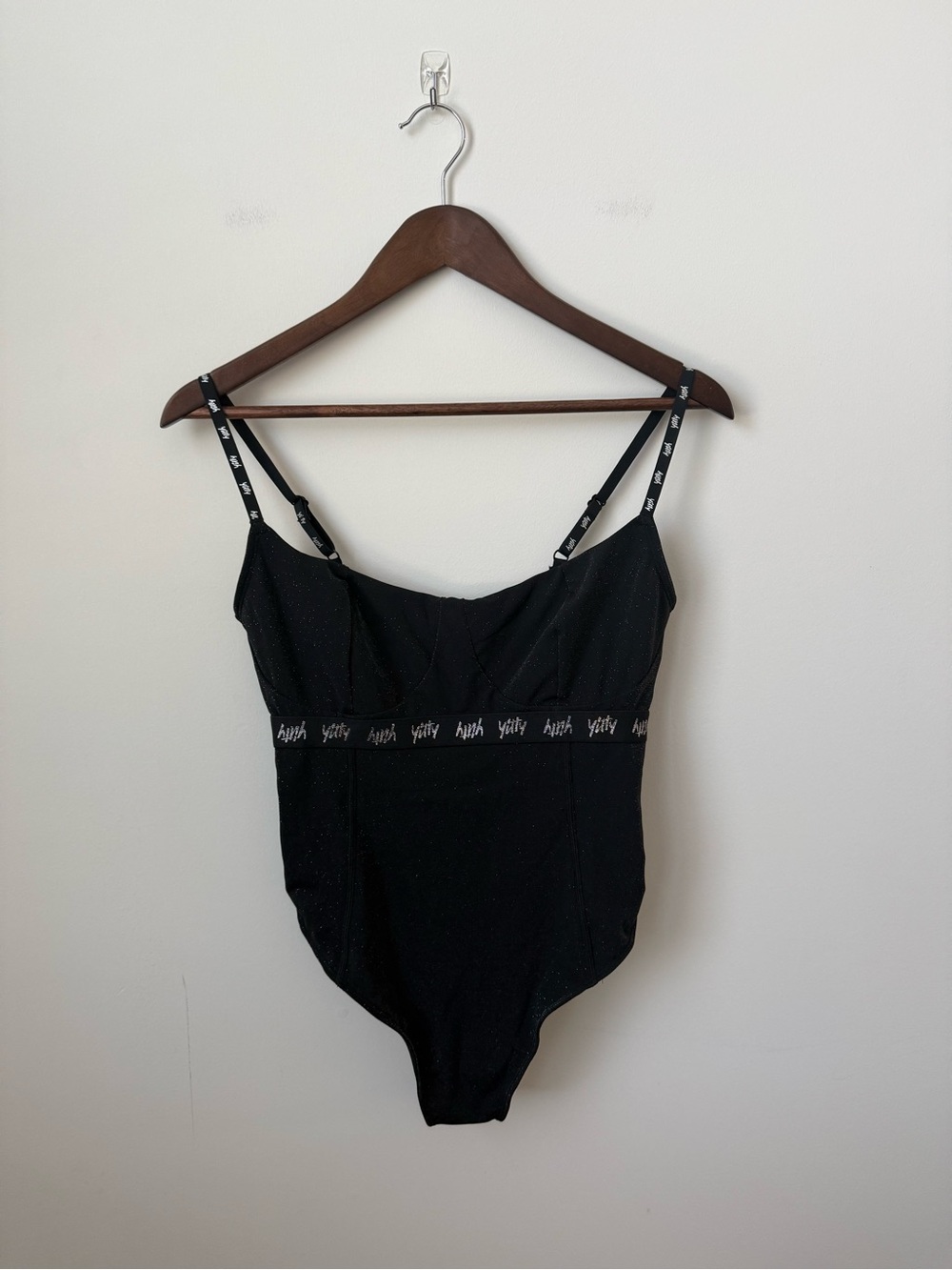 NEW Yitty Spotlight Shaping Demi Cup Thong Bodysuit Black Size Medium